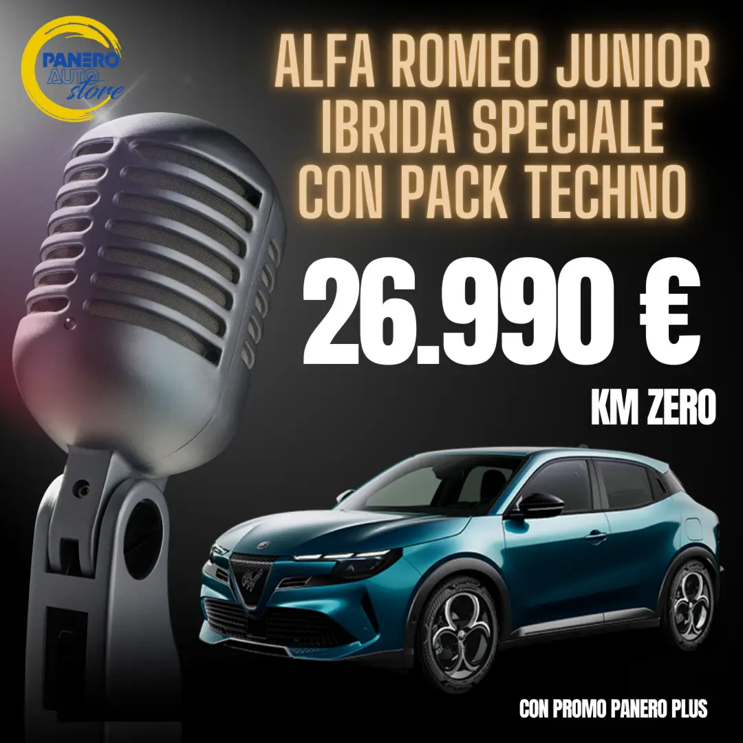 Alfa Romeo Junior Ibrida da Panero Auto a partire da 26.990€