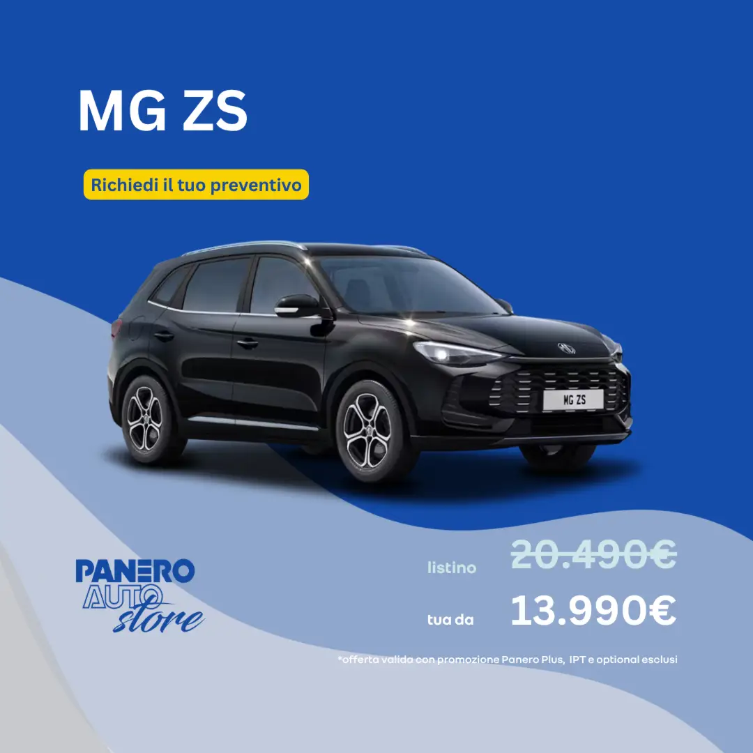 Scopri la nuova MG ZS da Panero Auto