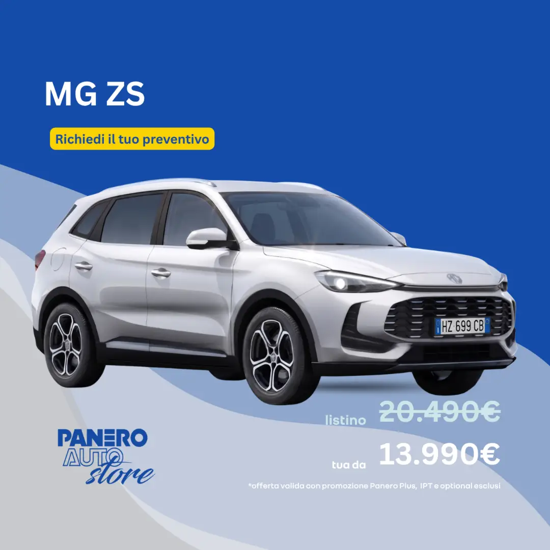 Scopri la nuova MG ZS da Panero Auto
