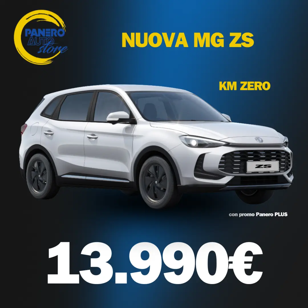 Scopri la nuova MG ZS da Panero Auto